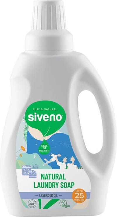 Siveno Natuurlijk en neutraal Wasmiddel - 100% natuurlijke ingrediënten - Zonder schadelijke stoffen
