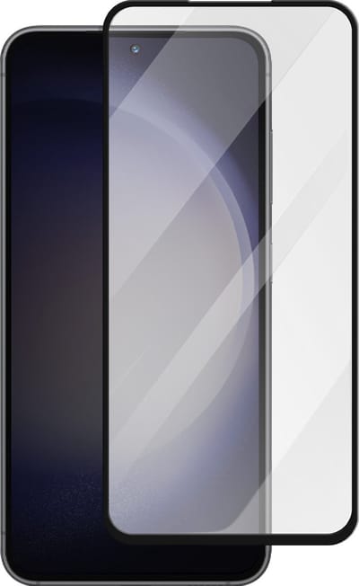 Akashi, Geschikt voor Samsung Galaxy S23 FE Gehard Glas, 9H Hardheid, Antikras, Afgeschuinde Randen, Zwart