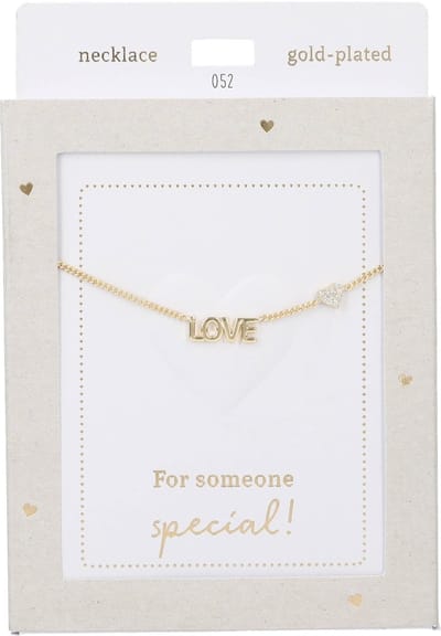Depesche - Ketting "Heart of Gold" - mot. 052 - Love - gold