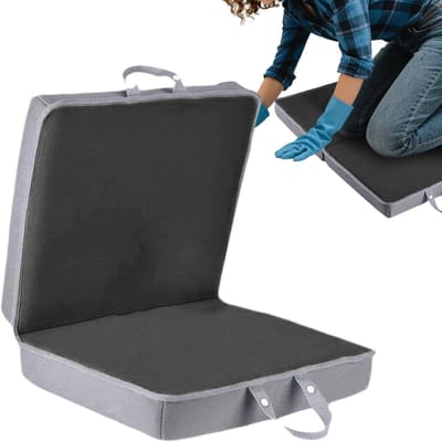 Kniekussen - Kneeler Pad - Vloerwerkzaamheden - Opvouwbaar met handgrepen - 60 x 34 cm - Zwart