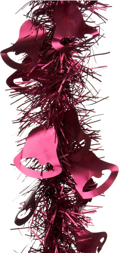 Arte r Kerstslinger - donkerrood - folie - 200 x 12 cm - lametta