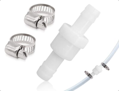 Dailygoods- Terugslagklep 150mm - Plastic - Inclusief roestvrijstalen beugels - Voorkomt terugstroming - Eenvoudige installatie - Duurzaam materiaal - Afsluiter