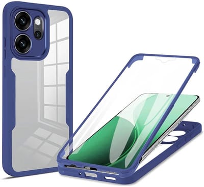 Hoesje geschikt voor Oppo Reno14 F/FS - Techsuit ColorVerse 360 Case met Screenprotector - Blauw
