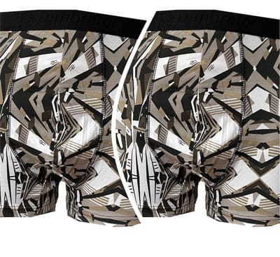 Embrator 2 stuks mannen Boxershort overall print maat 3XL