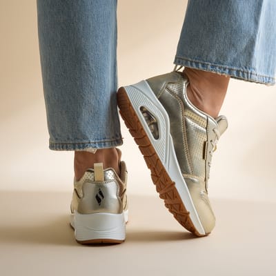 Skechers Skechers Uno Metallixs Sneakers goud Synthetisch