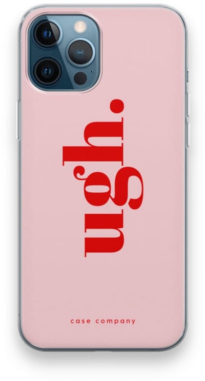 Case Company® - Hoesje geschikt voor iPhone 12 Pro hoesje - Ugh - Soft Cover Telefoonhoesje - Bescherming aan alle Kanten en Schermrand