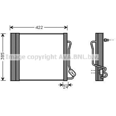 Condensator, airconditioning AVA COOLING MCA5001D