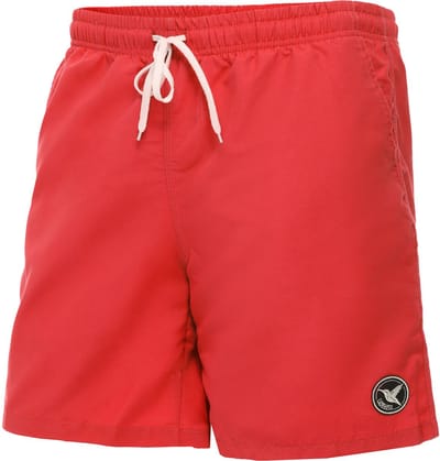 Ladeheid LA-LA40-129-SWS Heren Zwembroek - Zwemshorts - met zijzakken – sneldrogend - met binnenslip van mesh - Koordsluiting - Polyester - Rood – 3XL