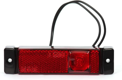led zijmarkeringslamp universeel rood 1x led - contourlamp - zijlamp - breedtelamp