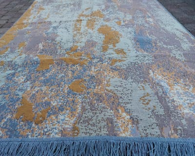 Katoen vloerkleed 80x150 - Buitentapijt - Moonlight - Keukenloper , Terras Loper Kilim Tapijt