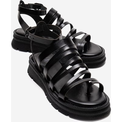 Pelsa Leren Multi Strap Sandaal