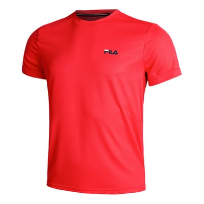 Fila Logo Small T-shirt Heren-Rood