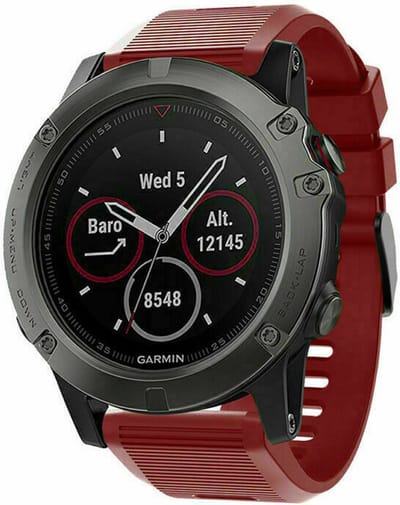 Strap-it siliconen bandje geschikt voor Garmin Fenix 9 (Pro) 51mm / Fenix 8 (Pro) 51mm / Garmin Fenix 7x (Pro - Sapphire Solar) / Fenix 6x (Pro - Sapphire) / Fenix 5x (Plus) / Fenix 3 / Epix Pro (Gen 2 - 51mm) / Enduro 1-2-3 / Quatix 7x-8 (51mm)