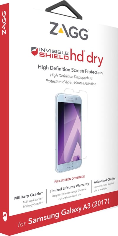 ZAGG Invisible Shield HD Dry screenprotector voor Samsung Galaxy A3 (2017-editie, SM-A320)