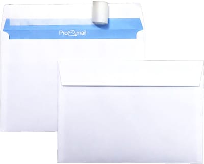 Facturen enveloppen A6 - zonder venster - C6 - 114 x 162 mm - 100 stuks - zelfklevend met plakstrip - 90 gram - Netuno