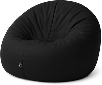 Zitzak Zitkussen - Bean Bag - Ontspannen Zitten - Scheurbestendig Verstelbaar - 100cm Diameter - Zwart