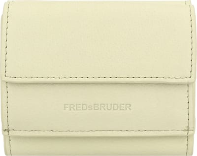 FREDsBRUDER Leren Portemonnee Bobonia Foldover Wallet Pistachio Lichtgroen