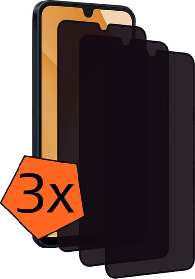Screenprotector - 3 Stuks - Geschikt voor Samsung Galaxy A16 - Privacy Filter - Gehard Glas - Beschermglas - Tempered Glass - Screen Protector