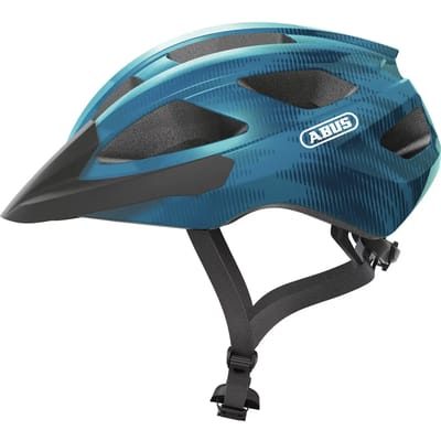 Fietshelm ABUS MACATOR steel blue M - 52-58 cm - blauw - Geschikt voor gebruik op elektrische fietsen - stadsfietsen - 300 g
