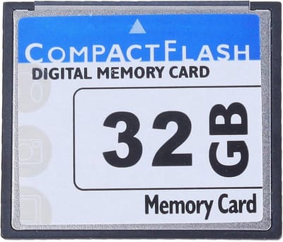 Compact Flash Geheugenkaart - CF Kaart Opslag - DSLR Foto's Maken - Ultrasnelle Opnamesnelheid - 32GB - Wit Blauw