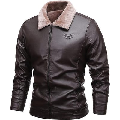 Heren Leren Jas Herfst en Winter Nieuwe Bont Geïntegreerde Fleece Jas Jeugd Leren Jas Top XXXXL gray