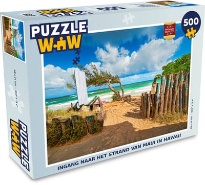 Puzzel Ingang naar het strand van Maui in Hawaii - Legpuzzel - Puzzel 500 stukjes