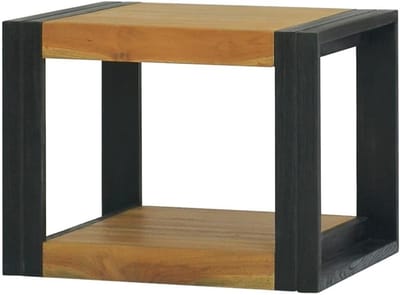 Badkamerkast - Opbergkastje Kastje - Toiletartikelen Opbergen - Aan de wand te monteren - 45x45x35 cm - Bruin en zwart
