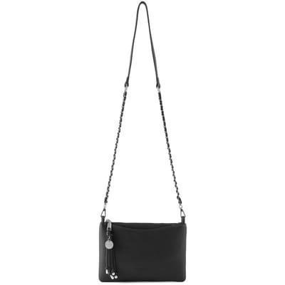 SEIDENFELT MANUFAKTUR schoudertas Sandve Crossbag Black zwart
