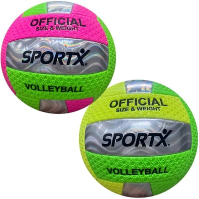 SportX strand volleybal metallic speelgoed bal voor kinderen.