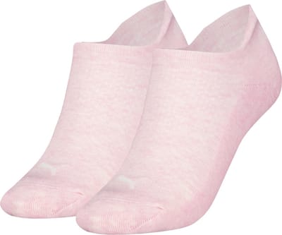2 paar dames sneaker sokken katoen - Badstof zool - Sneakersokken wit, zwart en grijs - 42 - Roze