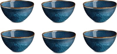 Medard de Noblat - Vertigo Denim - Kommen 15 cm - 6 delig - Stoneware