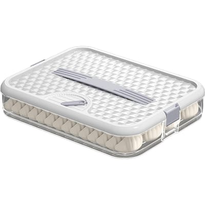 Dumpling Opbergdoos Plastic Waterdicht Antislip Voedselopbergcontainer Keukenbenodigdheden white