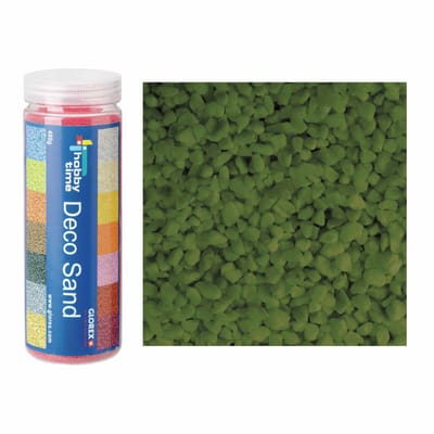 2x busjes fijn decoratie zand/kiezels kleur groen 500 gram - Decoratie zandkorrels mini steentjes 2 tot 6 mm