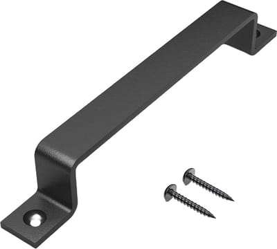 Schuifdeuronderdelen | Greep zwart | 16.5cm | Inclusief schroeven | Handgreep | Deurbeslag | Greep Schuifdeur | Onderdelen | Meubel Handvat | Keukengreep | Meubelbeslag | Metaal | Gietijzer