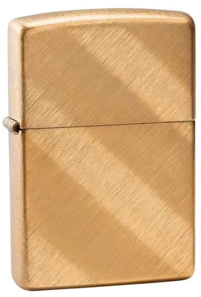 Zippo aansteker DIAGONAL WEAVE BRASS