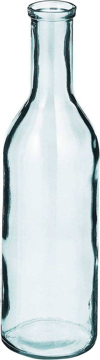 Mica Decorations Glazen fles / bloemenvaas transparant 50 x 15 cm - Sierflessen