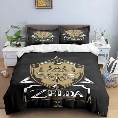 Prachtige Spel Z-Zelda Beddengoed Sets Prachtige Set Dekbedovertrek Beddekenset Beddengoed Set Luxe Cadeau Huis Textiel EU King(240*220cm)3pcs