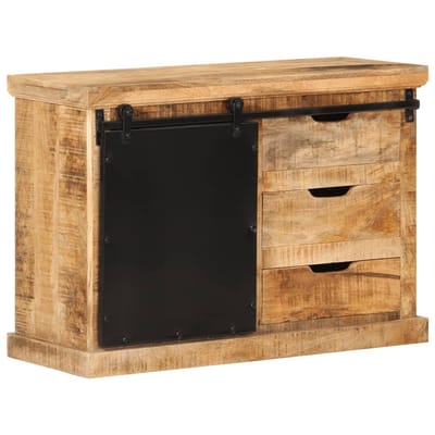 vidaXL - Dressoir - 80x30x55 - cm - massief - ruw - mangohout