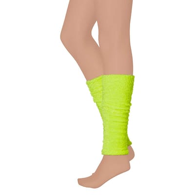 Apollo - Feest beenwarmers - Beenwarmers carnaval - Fluor geel - one size - Feestartikelen - Beenwarmers dames - Beenwarmers neon - Party