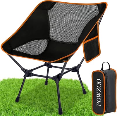 Thijox - Opvouwbare Campingstoel - Draagbare Picknickstoel - Ultralicht Visstoel - Tot 120 kg - 600D Oxford-stof - Inclusief Draagtas - Voor Outdoor,