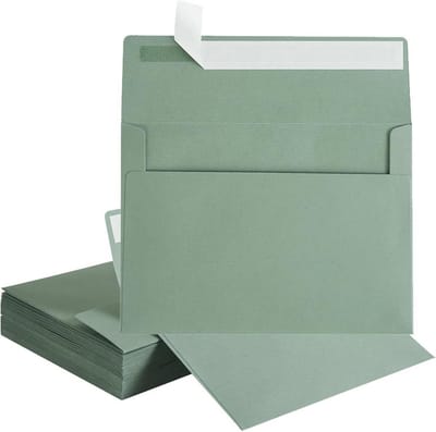 25x C5 Enveloppen Lichtgroen/Birch Green (16x11 cm) Zonder Venster - Luxe Briefenvelop voor Kaarten en Uitnodigingen