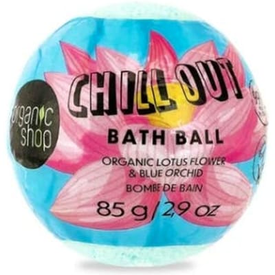 Organic Shop Chill Out Organic Lotus Flower &amp; Blue Orchid Bath Ball 85 g
