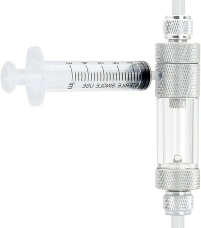 Eenvoudige waterbijvul CO2-bubbelmeter met terugslagklep en watertoevoer voor planten aquaria, inclusief lucht slang aansluiting en CO2-regelaar