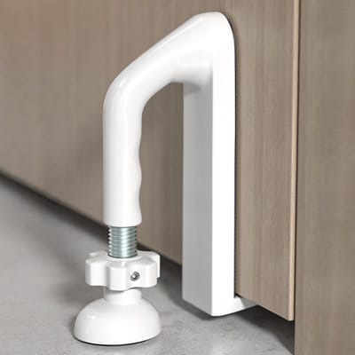 Deurstopper, Veiligheidsapparaat, Draagbare Deurvergrendeling voor Persoonlijke Bescherming van Thuis Hotels en Reizen, Snelle Montage, Geen Boorwerkzaamheden, Wit