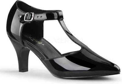 Pleaser Pink Label - DIVINE415 Pumps - Paaldans schoenen - 39 Shoes - Zwart