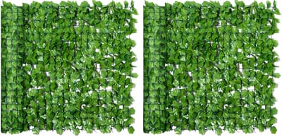 Outsunny Kunsthaag PE, stof L300 x B100 cm Lichtgroen