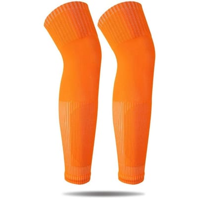 Loogdeel 1 Paar Voetbalsokken Over de Knie Voetbal Leggings Ademende Sport Kniebeschermers Beenbeschermer Gewrichtsknie Ondersteuning