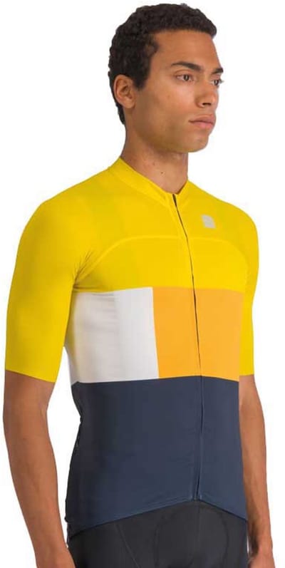 Sportful Snap Korte Mouw Wielertrui Geel M Man