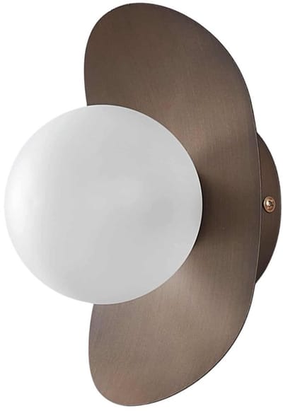 Kosilum - Aurema - Wandlamp - Bruin - Metaal en glas