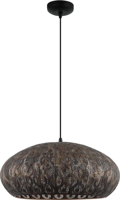Chericoni Rolo Hanglamp - Ø52 cm - Zwart - Metaal - 1-lichts - E27